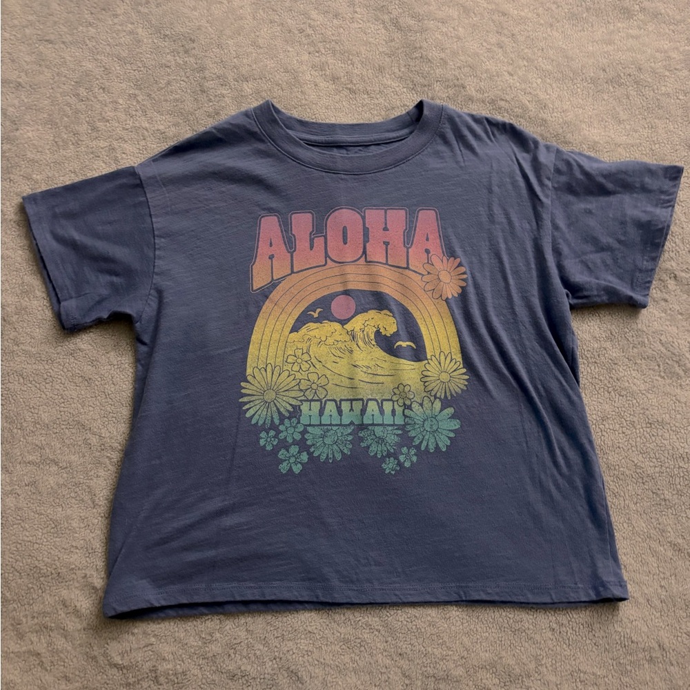 Girls Aloha Boxy Tee